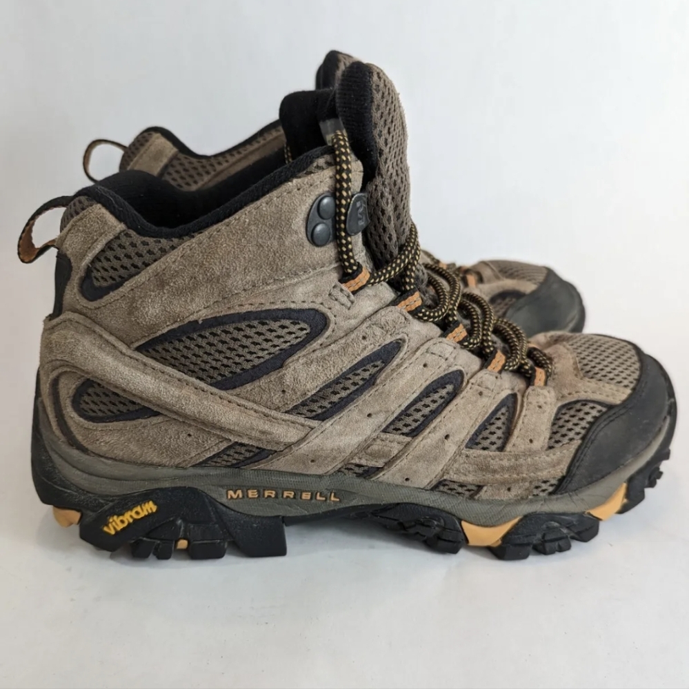 Merrell Men's Brown and Black Waterproof Hiking Boots